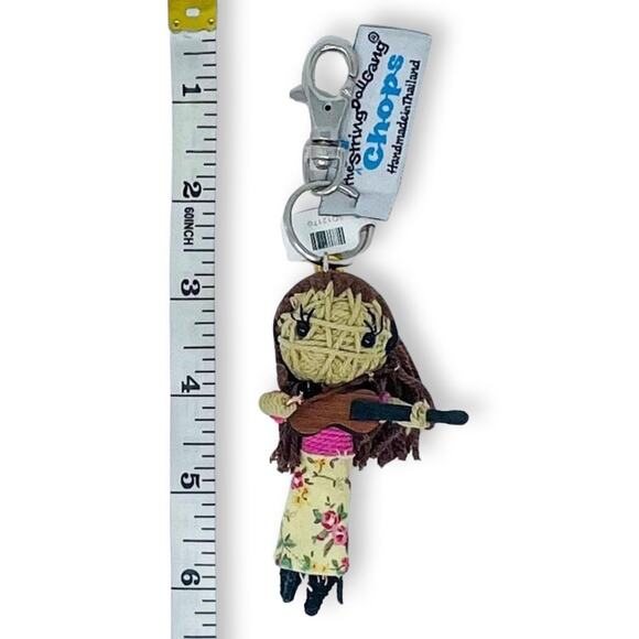 Kamibashi “Chops” String Doll Gang Keychain | Fiddle Player | NWT - Picture 5 of 7